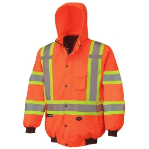 Pioneer High Visibility 300D 6-in-1 Bomber Jacket, 4XL (V1120350U-4XL)