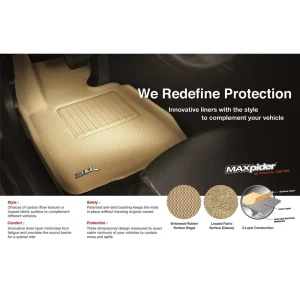 3D MAXpider Front Row Custom Fit Kagu Floor Mat, Black (L1MZ05811509) - view 3
