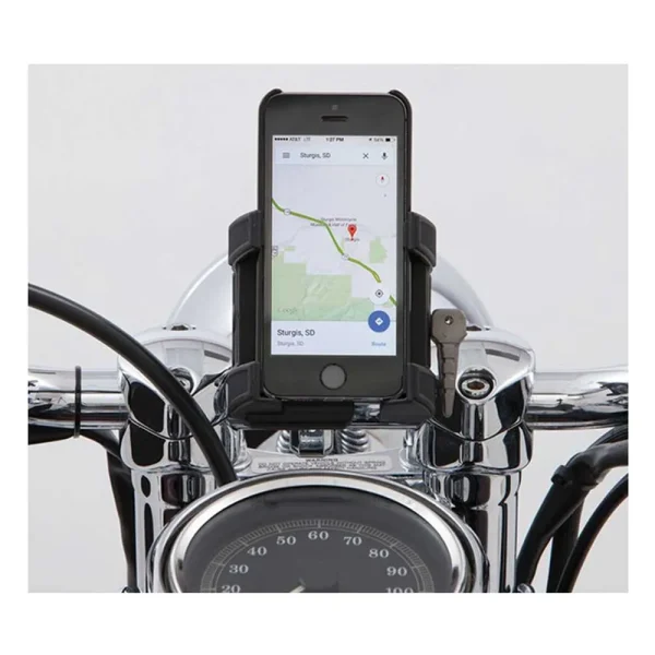 Ciro Chrome Smartphone/Gps Holder For 1-1/4″ Handlebars (50314)