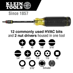 Klein Tools 32304 Screwdriver, 14-in-1 Adjustable Screwdriver with Flip Socket - view 3