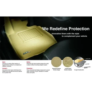 3D MAXpider Second Row Custom Fit All-Weather Floor Mat, Black (L1CH07921509) - view 3