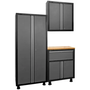 Homak Garage Series 3-Piece Mobile Cabinet Set (GS07003002)