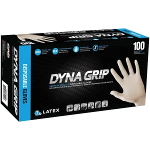 SAS Safety 650-1005 Dyna Grip Powder-Free Latex Disposable Gloves, XX-Large - view 2