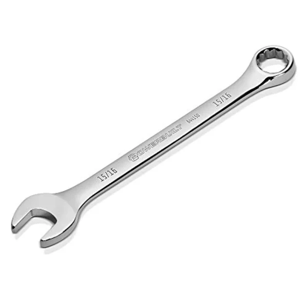Powerbuilt 644150 SAE 15/16″ Polished Combination Wrench