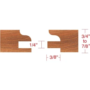 Shop Fox Stile & Rail Cabinet Shaper Cutter Ogee Profile 1-1/4 Inch Bore (DC2176) - view 2