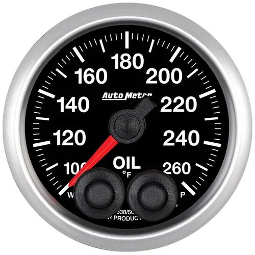 Auto Meter Elite 2-5/16 Inch Oil Temperature Gauge – 5638
