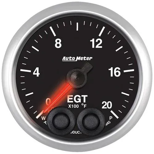 Auto Meter Elite 2-1/16 Inch Boost/Pyrometer Gauge – 5645