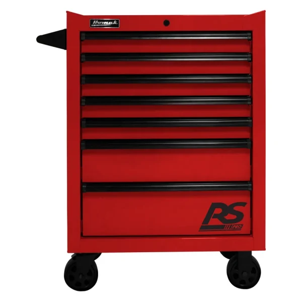 Homak RS PRO 27-Inch 7-Drawer Roller Cabinet, Red (RD04027770)