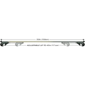 CargoLoc 32545 2 Pc. 52″ Rooftop Cross Bars – Adjustable up to 46″ - view 2