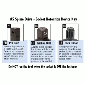 Grey Pneumatic 1″ Drive x 1″ Male Universal Joint w/PH Socket (4006UJ) - view 2