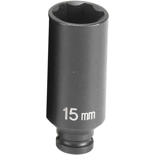 Grey Pneumatic 1/4″ Surface Drive x 15mm Deep Socket (915MDS)