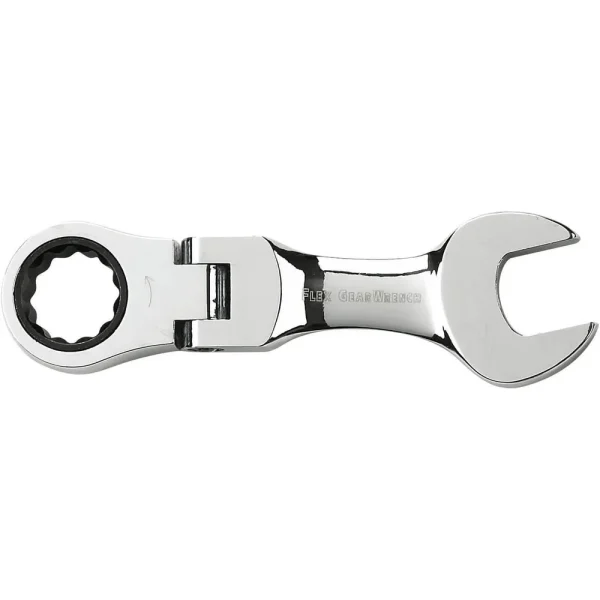 Gearwrench 9576 11/16″ Stubby Flex Heavy Duty Double Box Ratcheting Socketing Wrench
