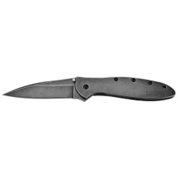 Kershaw 1660BLKW 3″ Leek with BlackWash Finish
