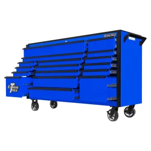 Extreme Tools Blue 72” 17-Drawer Roller Cabinet (DX722117RCBLBK) - view 3