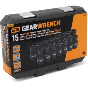 Gearwrench 84918N 15 Piece 3/8″ Drive 6 Point Metric Universal Socket Set - view 3