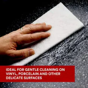 3M 6″ X 9″ White Scotch-Brite Light Cleansing Hand Pad (07445) - view 3