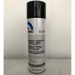 U. S. Chemical & Plastics 51006.A15 Semi Gloss Black Enamel 15oz Aerosol