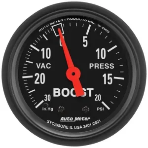 Auto Meter Z-Series 2-1/16 Inch Boost/Vacuum Gauge – 2601