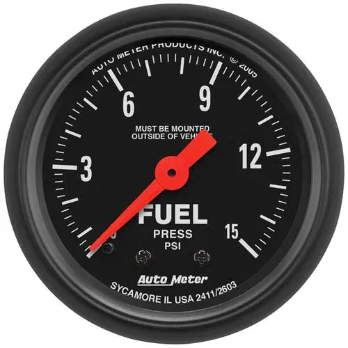 Auto Meter Z-Series 2-1/16 Inch Fuel Pressure Gauge – 2603