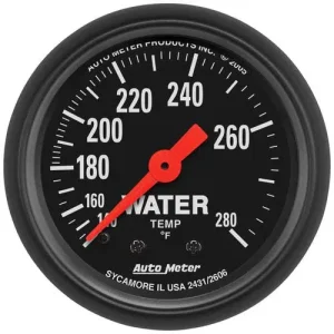 Auto Meter Z-Series 2-1/16 Inch Coolant Temperature Gauge – 2606