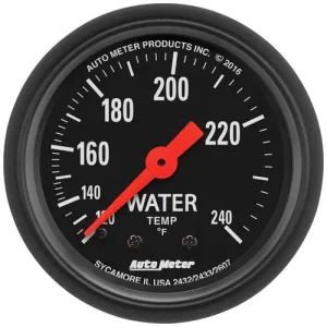Auto Meter Z-Series 2-1/16 Inch Coolant Temperature Gauge – 2607