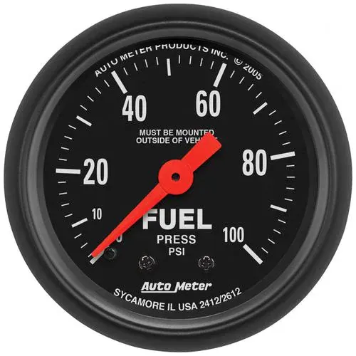Auto Meter Z-Series 2-1/16 Inch Fuel Pressure Gauge – 2612