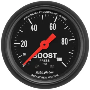 Auto Meter Z-Series 2-1/16 Inch Boost Gauge – 2618