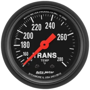 Auto Meter Z-Series 2-5/16 Inch Transmission Oil Temperature Gauge – 2615