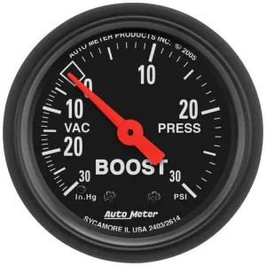 Auto Meter Z-Series 2-1/16 Inch Boost/Vacuum Gauge – 2614