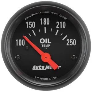 Auto Meter Z-Series 2-5/16 Inch Oil Temperature Gauge – 2638