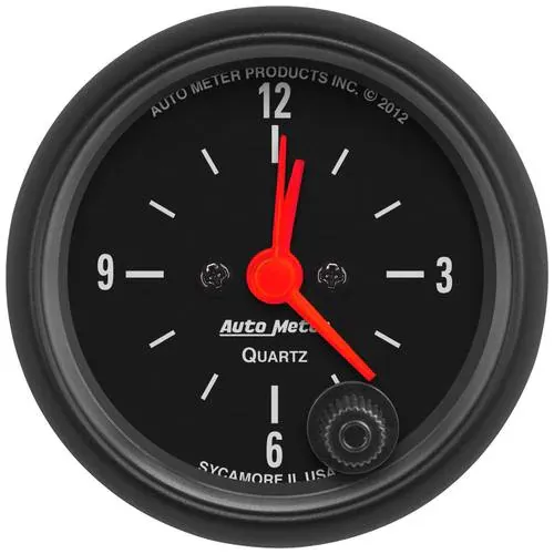Auto Meter Z-Series 2-1/16 Inch Clock – 2632