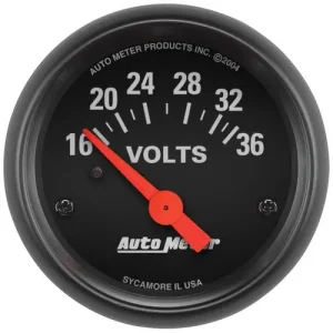 Auto Meter Z-Series 2-1/16 Inch Voltmeter Gauge – 2651