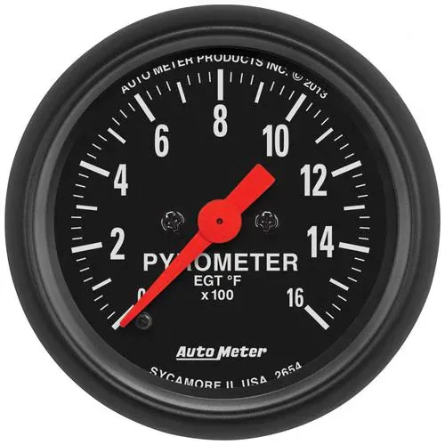 Auto Meter Z-Series 2-1/16 Inch Boost/Pyrometer Gauge – 2654