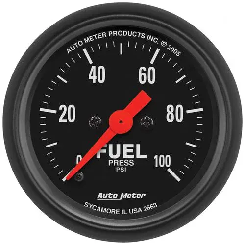 Auto Meter Z-Series 2-1/16 Inch Fuel Pressure Gauge – 2663