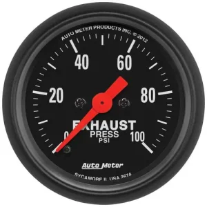Auto Meter Z-Series 2-1/16 Inch Exhaust Pressure Gauge – 2674