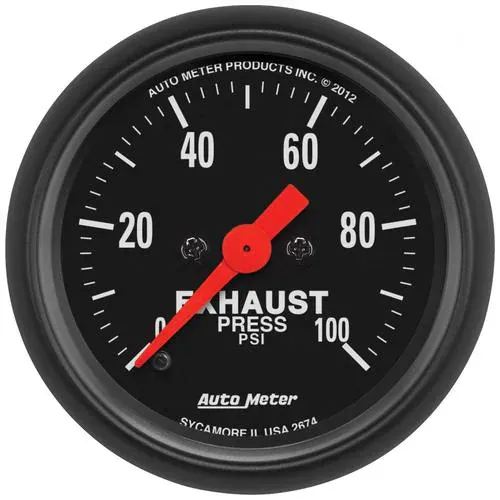 Auto Meter Z-Series 2-1/16 Inch Exhaust Pressure Gauge – 2674