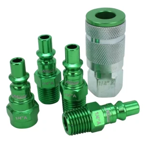 COLORFIT® Coupler & Plug Kit – (A-Style, Green) – 1/4″ NPT - view 2
