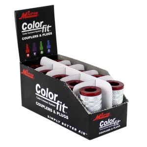 COLORFIT® Milton Couplers (M-Style, Red) – 1/4″ NPT (Box of 10) - view 4