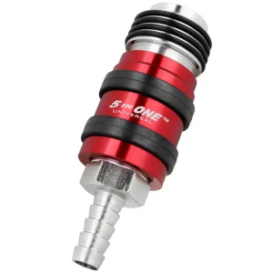 5 In ONE® Universal Safety Exhaust Hose Barb Industrial Coupler, 3/8″ ID x 1/4″ Flow Body, Box of 5 - view 2