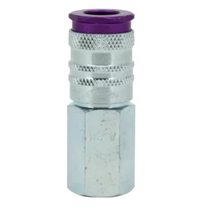 COLORFIT® HIGHFLOWPRO® Couplers (V-Style, Purple) – 1/4″ NPT (Box of 10) - view 2