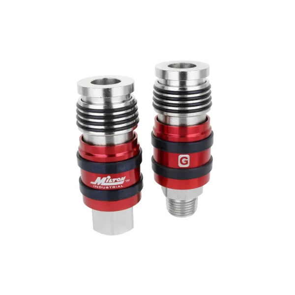 G-Style Universal Safety Exhaust Industrial Coupler, 1/2″ NPT x 1/2″ Body Flow – PATENTED