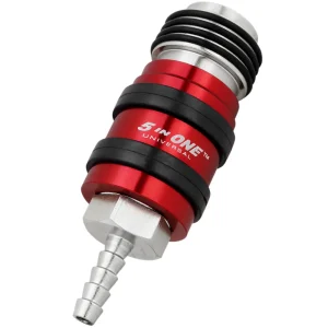 5 In ONE® Universal Safety Exhaust Hose Barb Industrial Coupler, 1/4″ ID x 1/4″ Flow Body - view 2