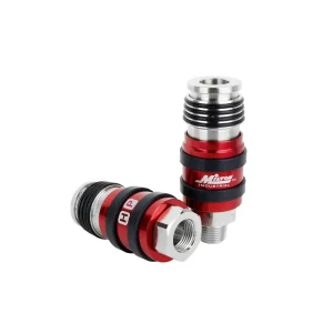 2-In-ONE Universal Safety Exhaust Industrial Coupler, 3/8″ NPT x 3/8″ Body Flow – PATENTED - view 2