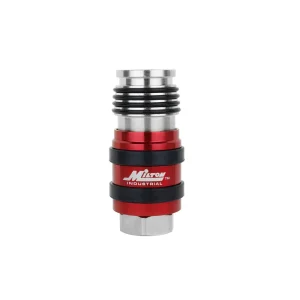 2-In-ONE Universal Safety Exhaust Industrial Coupler, 3/8″ NPT x 3/8″ Body Flow – PATENTED - view 3