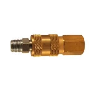 HIGHFLOWPRO® S-216 1/4″ NPT V-Style/Euro Interchange Air Coupler and Plug Fitting, Hi Vol Low Pressure Application, 2...