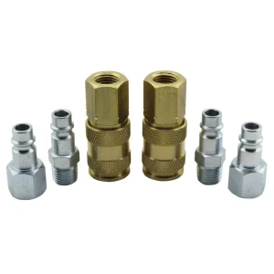 HIGHFLOWPRO® S-217 1/4″ NPT V-Style/Euro Interchange Air Coupler and Plug Fitting Kit, Hi Vol Low Pr - view 3