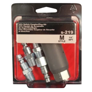 1/4″ FNPT M-STYLE® Safety Coupler and Plug Kit – 5 Piece - view 2