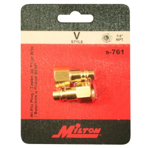 1/4″ FNPT HIGHFLOWPRO® V-Style Female Brass Plug – Box of 10 - view 2
