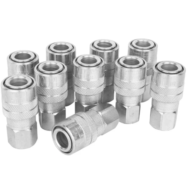 1/4″ FNPT Quick-Connect Steel Coupler, Industrial Interchange (M-STYLE®) (Box of 10)