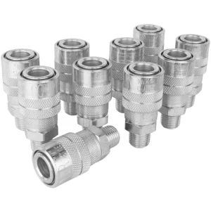 1/4″ MNPT Industrial Interchange (M-STYLE®) Quick-Connect Steel Coupler (Box of 10) - view 4